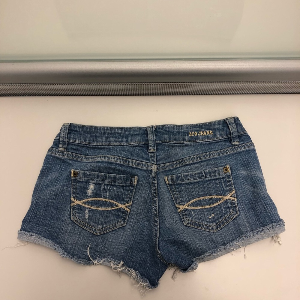 ZCO Premium Jean Shorts Light Wash Distressed